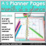 Monthly Planner Pages (A5 size)
