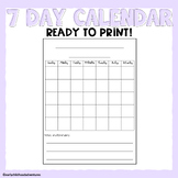 Monthly Planning Calendar - FREEBIE!