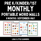 Portable Word Walls/Word Charts (Monthly: Sept - May)