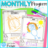 Monthly Progress Activity | Write Name & Create a Picture 