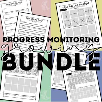 Preview of Monthly Progress Monitoring GROWING Bundle - Occupational Therapy, Special Ed