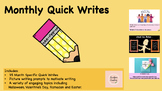 Monthly Quick Writes with Editable PowerPoint