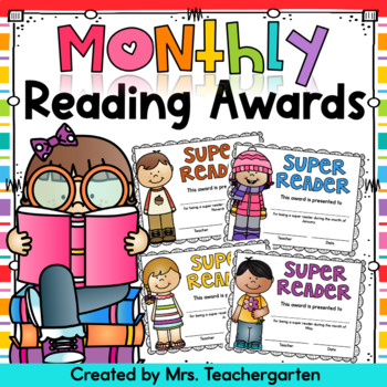 Preview of Monthly Reading Awards