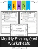 Monthly Reading Goal Worksheets