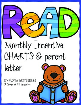 Preview of Monthly Reading Incentives with (Editable) Parent Letter