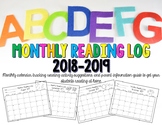Monthly Reading Log – Minute tracking, Reading Activity Op