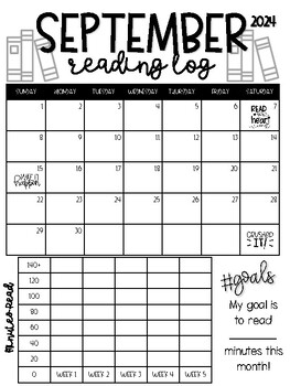 monthly reading log calendars by just peachy in elementary tpt