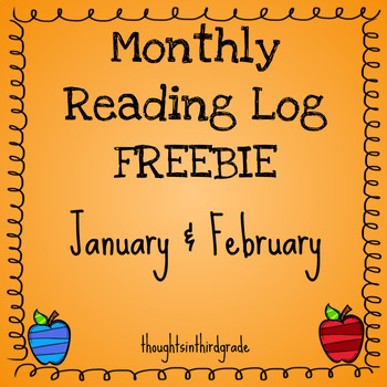 Preview of Monthly Reading Log FREEBIE