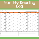 Monthly Reading Log (Older Students)