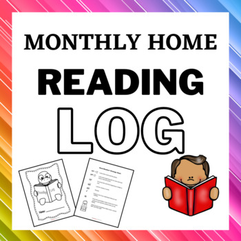 Monthly Reading Log Tracker for the Year by Hamsha's Classroom | TPT