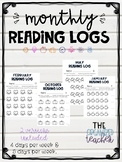 Monthly Reading Logs - 12 months  #DollarDeals