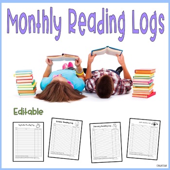 Preview of Monthly Reading Logs Freebie