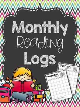 Monthly Reading Logs by Teachers Of Oz | TPT