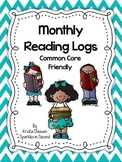 Monthly Reading Logs Common Core Friendly