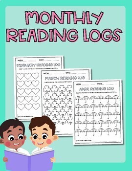 Monthly Reading Logs- Print Ready! by MrsCalisClassroom | TPT