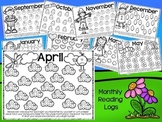 Monthly Reading Logs and Homework Helpers