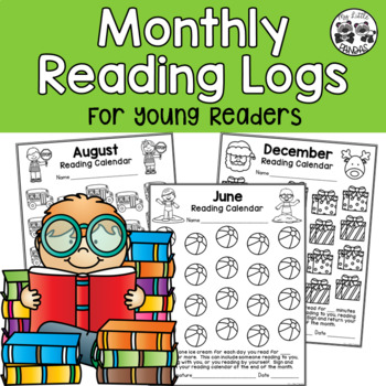 Monthly Reading Logs for Young Readers by My Little Pandas | TPT