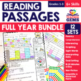 Monthly Reading Passages Bundle - Read & Graph, 6+ Skills