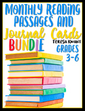 Monthly Reading Passages for the Entire Year (Bundle) 3rd, 4th, 5th, 6th Grades