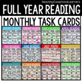 Monthly Reading Task Cards for Special Education