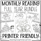 Monthly Reading for Special Education Full Year Bundle