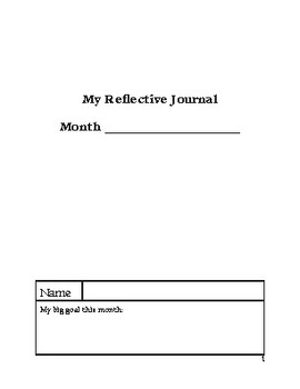 Preview of Monthly Reflective Planner