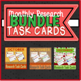 Monthly Research Task Cards {BUNDLE}
