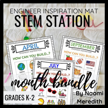 Preview of Monthly STEM Activities Bundle | Engineer Inspiration | Distance Learning