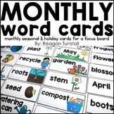 Monthly Seasonal Holiday Vocabulary Word Wall Cards