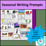 Monthly Seasonal Writing Prompts & Vocabulary Words