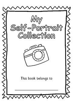 Monthly Self-Portraits Keepsake Portfolio (Draw & Write Name)