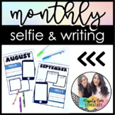Monthly Selfie, Name Writing, Drawing, and Writing Pack