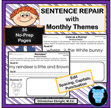 Monthly Sentence Repair and Editing with Monthly Themes, S