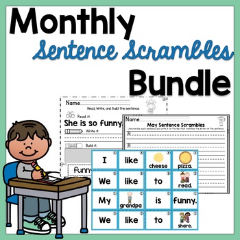 Preview of Monthly Sentence Scrambles