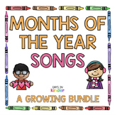 Monthly Songs Growing Bundle Monthly Writing Self Portrait