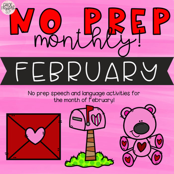 Preview of Monthly Speech and Language Therapy - February!