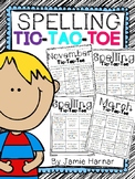 Monthly Spelling Tic-Tac-Toe Choice Boards