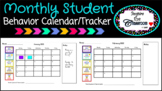 Monthly Student Behavior Calendar/Tracker (Digital & Editable)