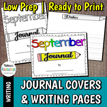 Journal Covers and Writing Pages by Katrina Martin | TPT