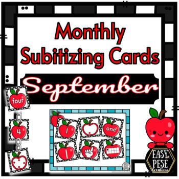 Preview of Monthly Subitizing Cards - September #1-20