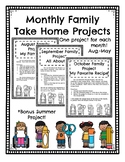 Monthly Take Home Family Crafts, Projects and Activities