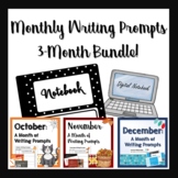 Monthly Thematic Writing Prompts - 3 Month Bundle - Digita