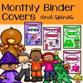 Monthly Themed Binder Covers and Spines