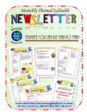 Monthly Themed Editable Newsletters