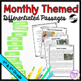 Monthly Themed Reading Comprehension Passages Year Long Bu