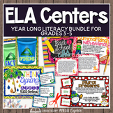 Year Long Literacy Centers Bundle | 3rd to 5th Grade ELA