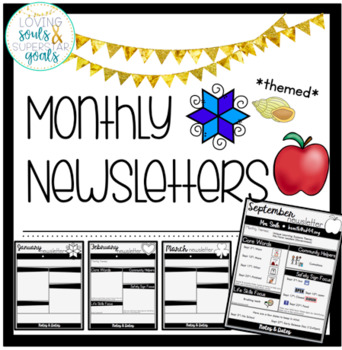 Preview of Monthly Themed Newsletters for Special Education #summersped3