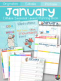 Monthly Themed Teacher Planner (January)