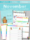 Monthly Themed Teacher Planner (November)