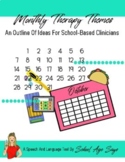 Monthly Therapy Themes